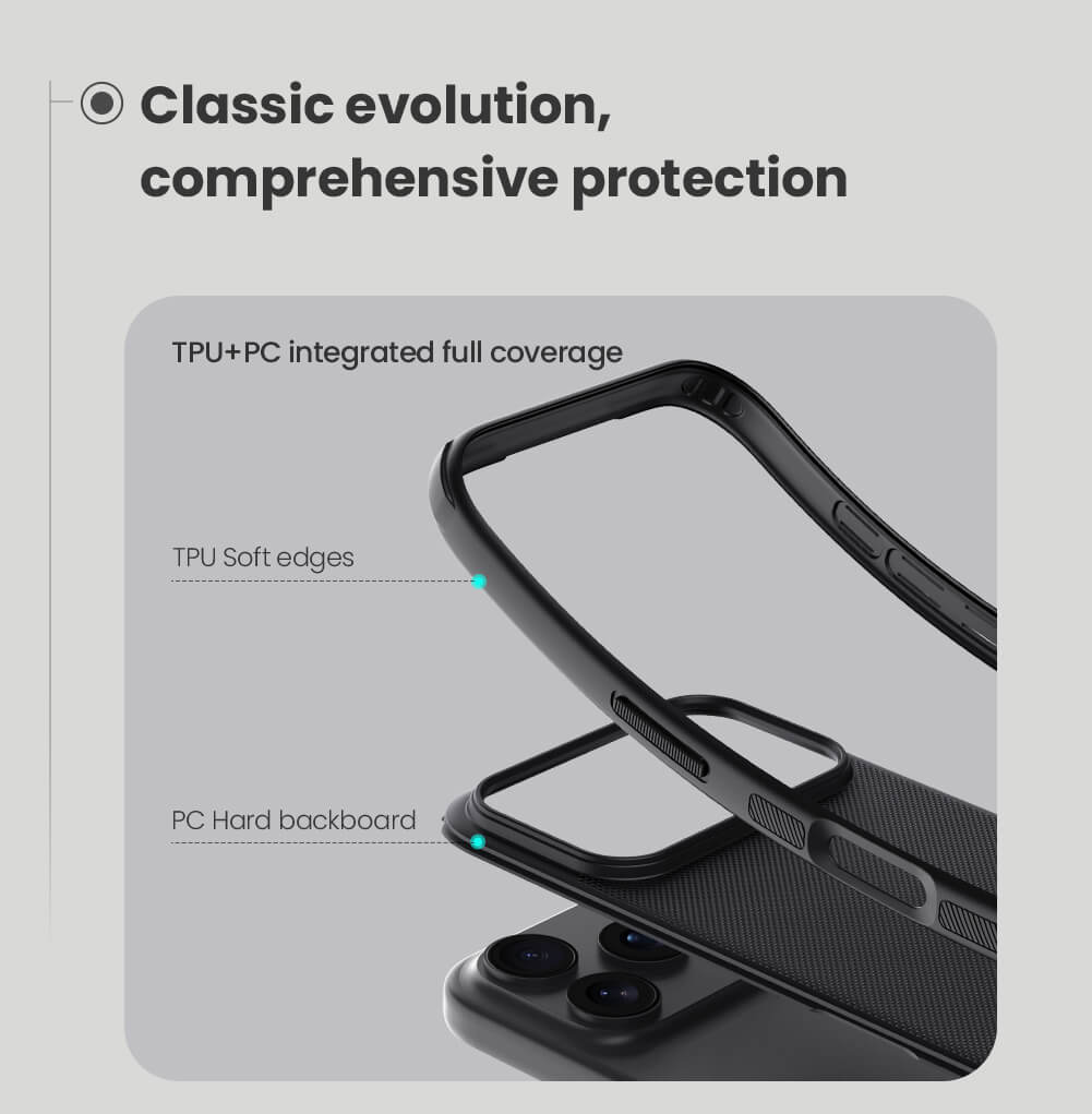 Nillkin Super Frosted Shield Pro Matte cover case for Apple iPhone 17 Pro (BLACK)
