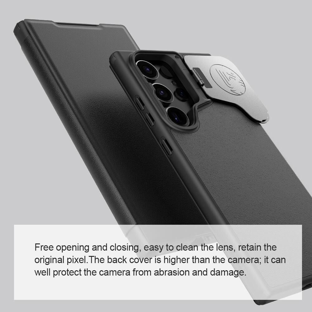 Nillkin Qin Prop Leather Case for Samsung Galaxy S24 Ultra Mobile Case by CoverMeUp - Style 4