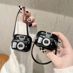3D Emily In Paris Retro Camera Light Flash Airpod Cases Mobile Case by CoverMeUp - Style 2