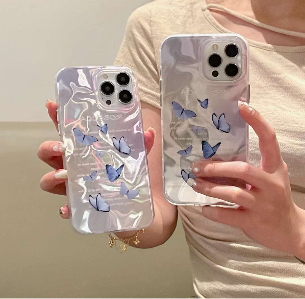 Glossy Butterfly 🦋 Wave Case for iPhone