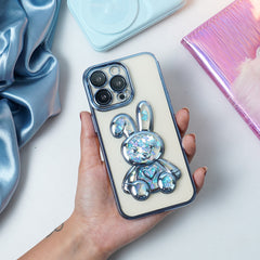 Adorable Rabbit Glitter Transparent Soft Case