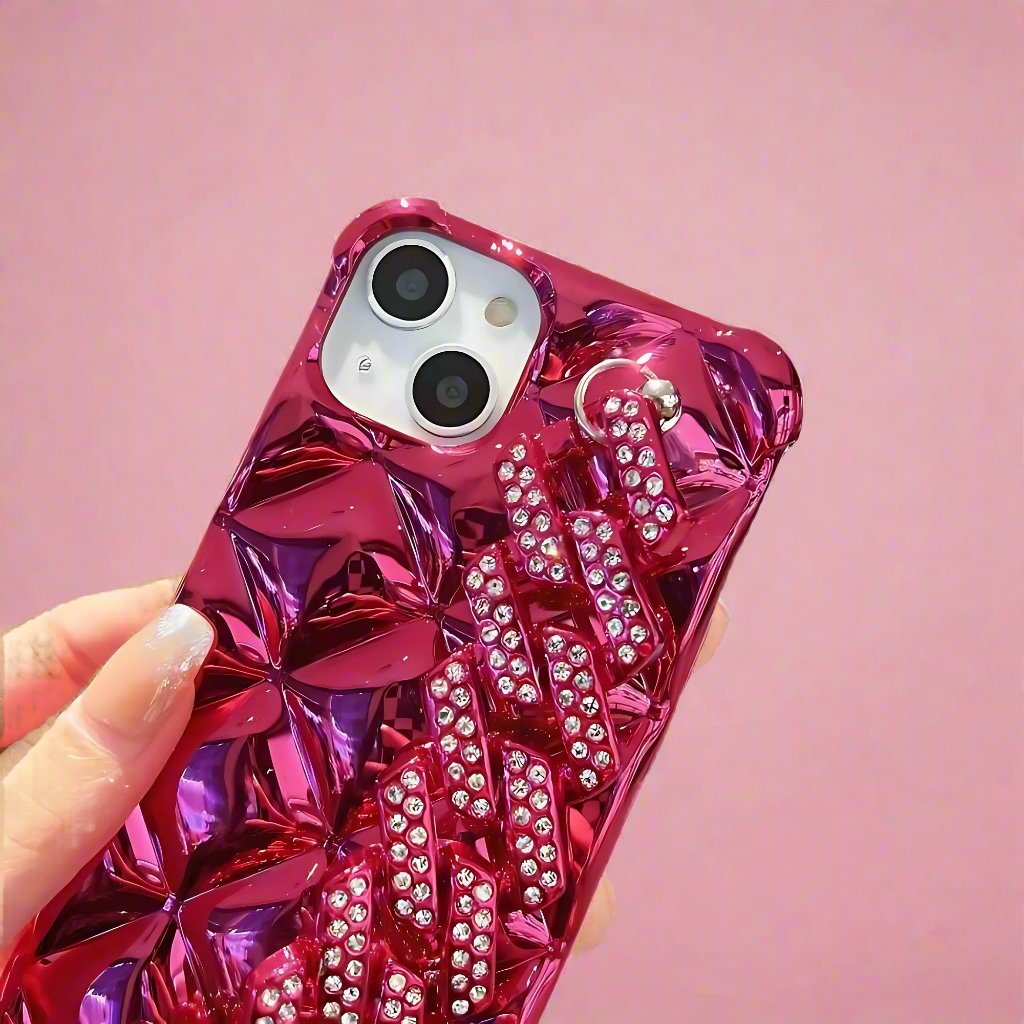 Diamond District: Rose Quartz Mobile Case by CoverMeUp - Style 2