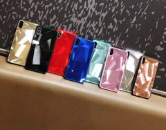 3D Diamond Mirror Glass Case For iPhone XSMax