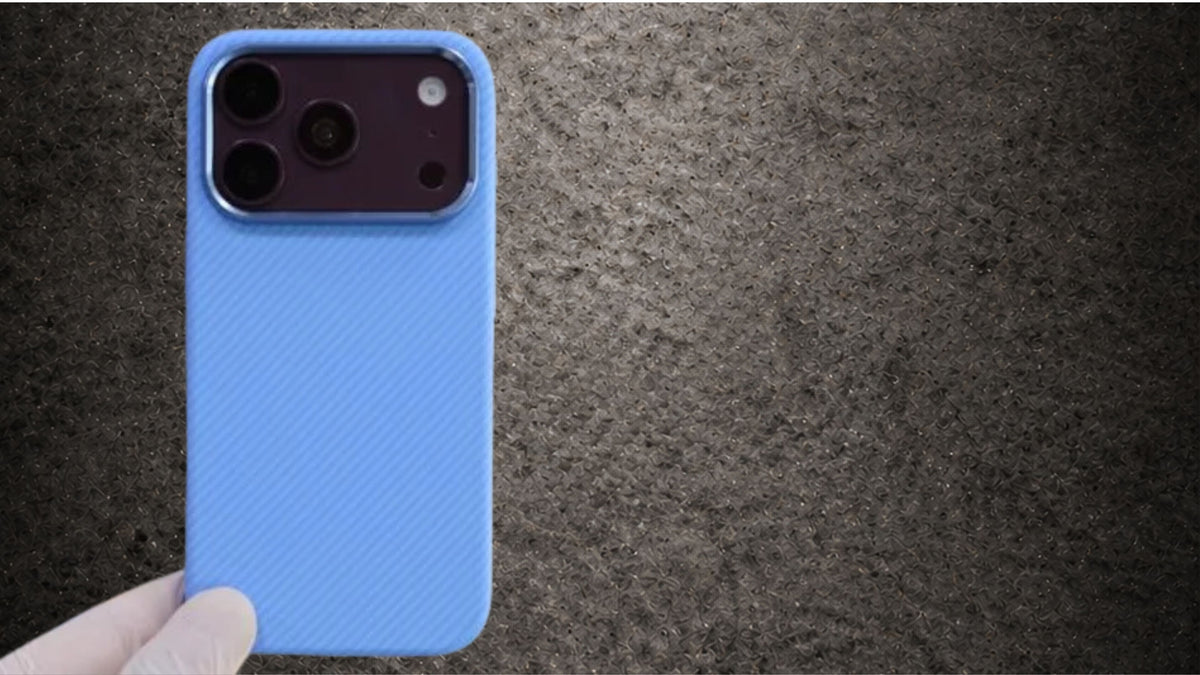 LUXO Hybrid Blue Color Pattern Magsafe Case