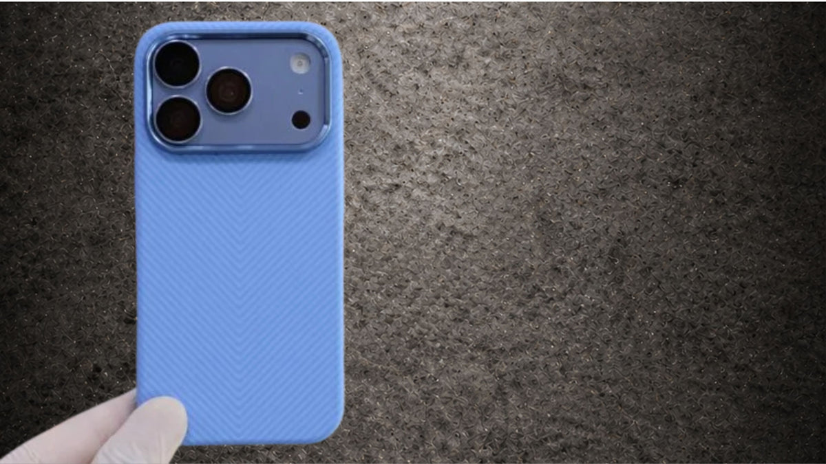 LUXO Hybrid Blue Color Pattern Magsafe Case