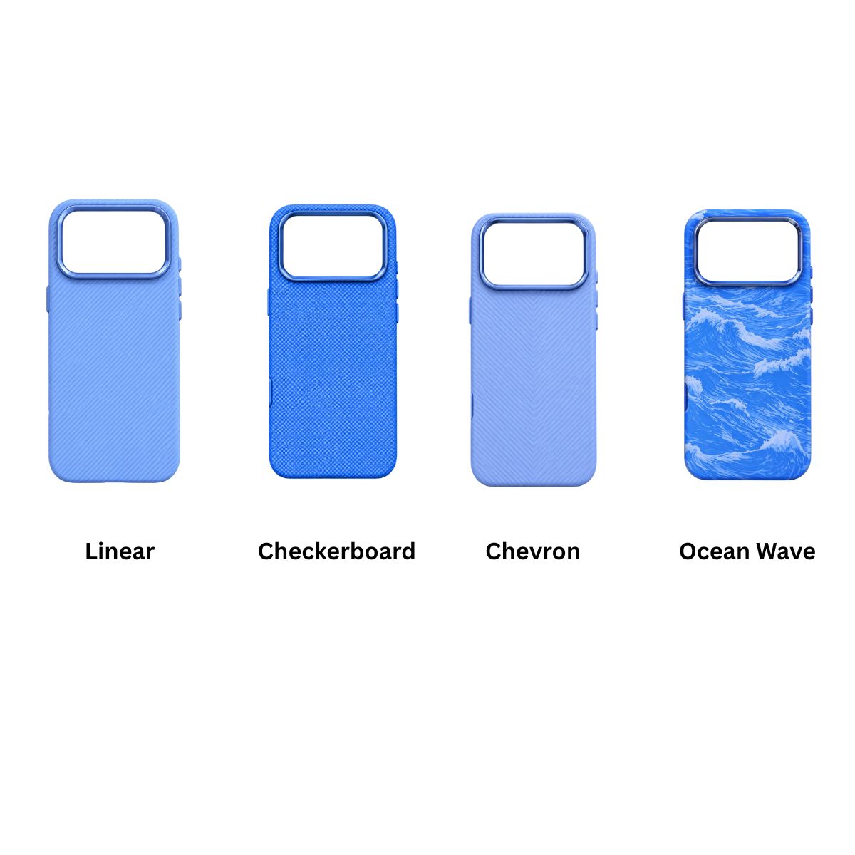LUXO Hybrid Blue Color Pattern Magsafe Case