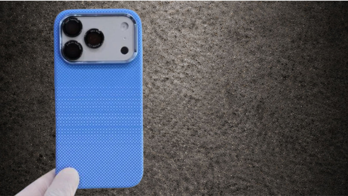 LUXO Hybrid Blue Color Pattern Magsafe Case