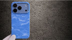 LUXO Hybrid Blue Color Pattern Magsafe Case