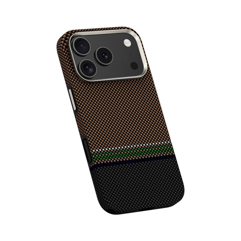 LUXO CARBON MAGSAFE CASE - BOOM BROWN