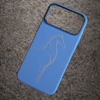Luxo Carbon Texture Horse Design Slim Magsafe Case