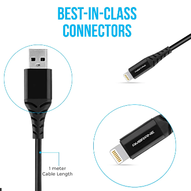 Ambrane USB To lightning Cable-ACL 11 ( No. 005 ) Mobile Case by CoverMeUp - Style 2