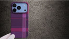Luxo Hybrid Carbon Magsafe Series - Burgundy Color