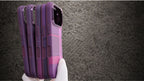 Luxo Hybrid Carbon Magsafe Series - Burgundy Color