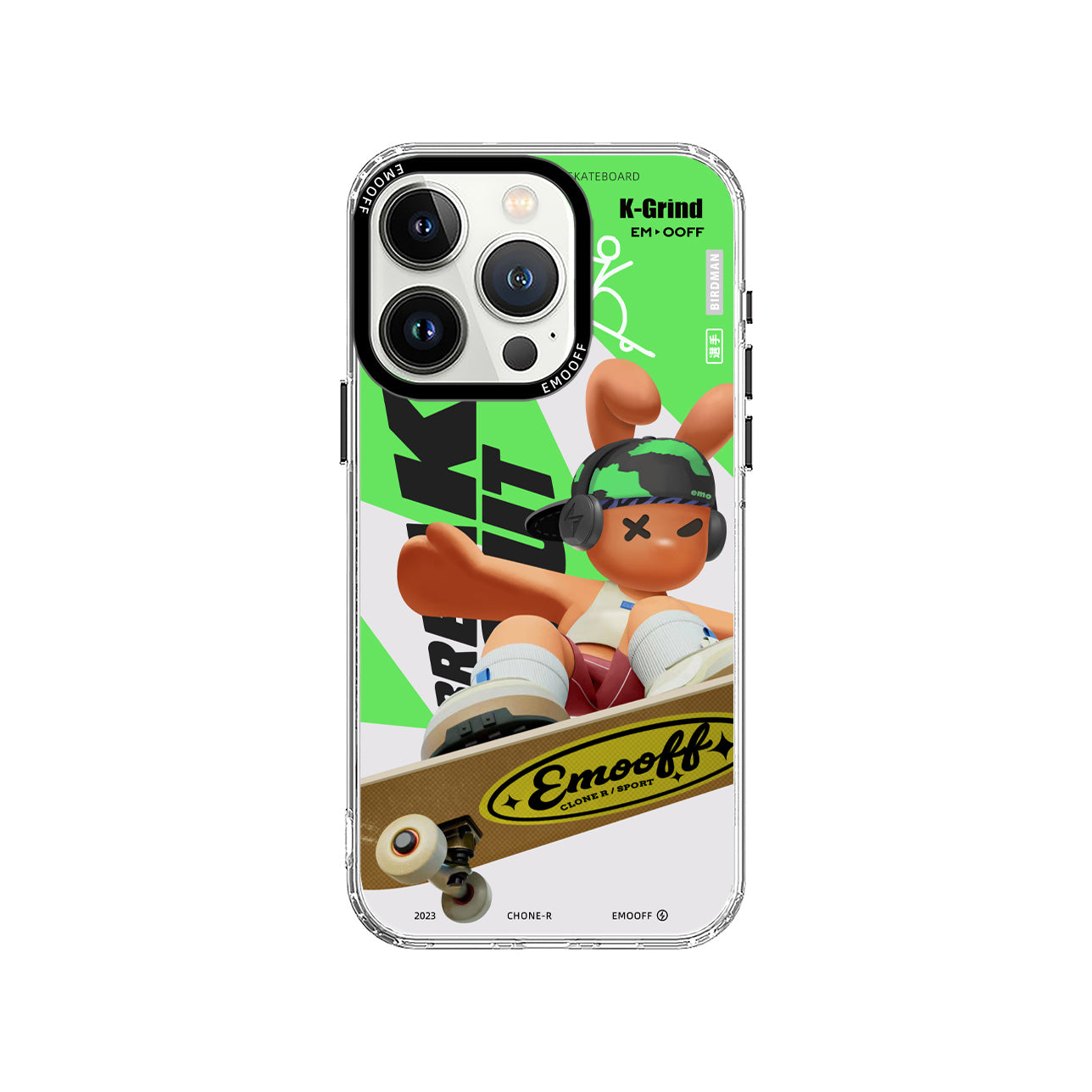 EMO OFF Sports K Grind Designer Case For iPhone 15 Pro