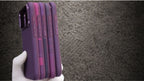Luxo Hybrid Carbon Magsafe Series - Burgundy Color