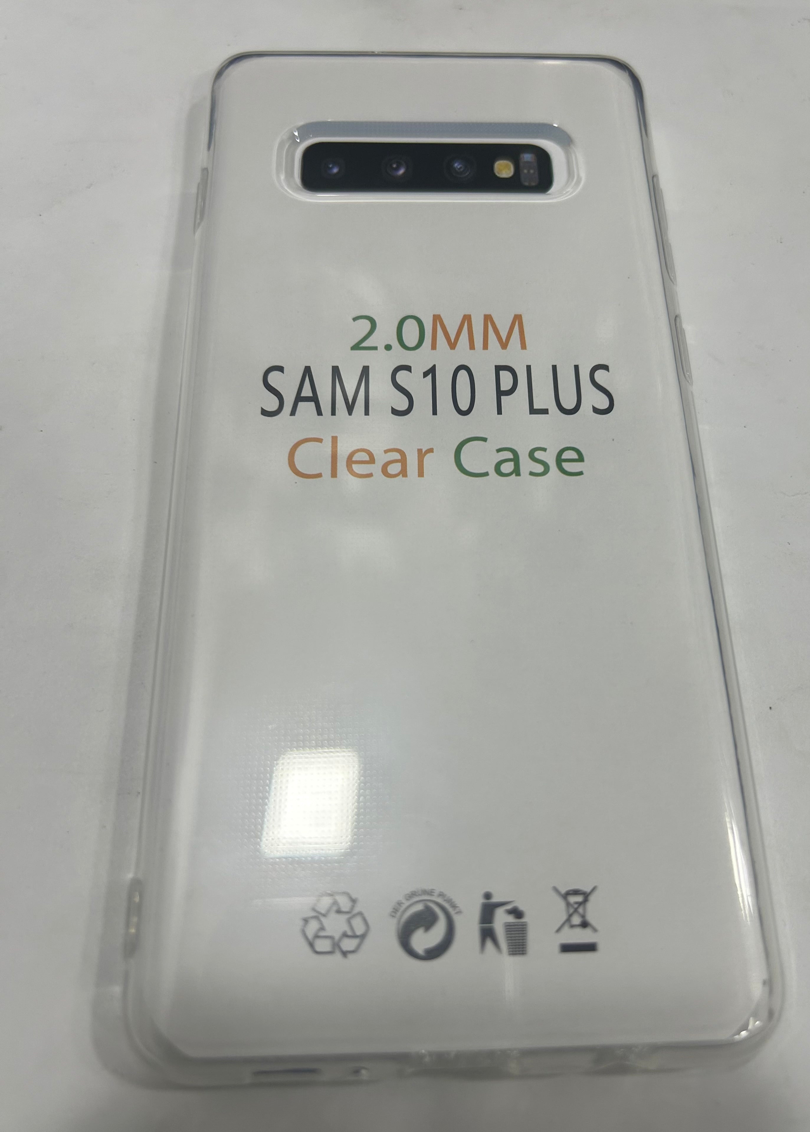 Silicone Clear Transparent Case for Samsung Galaxy S10 Plus