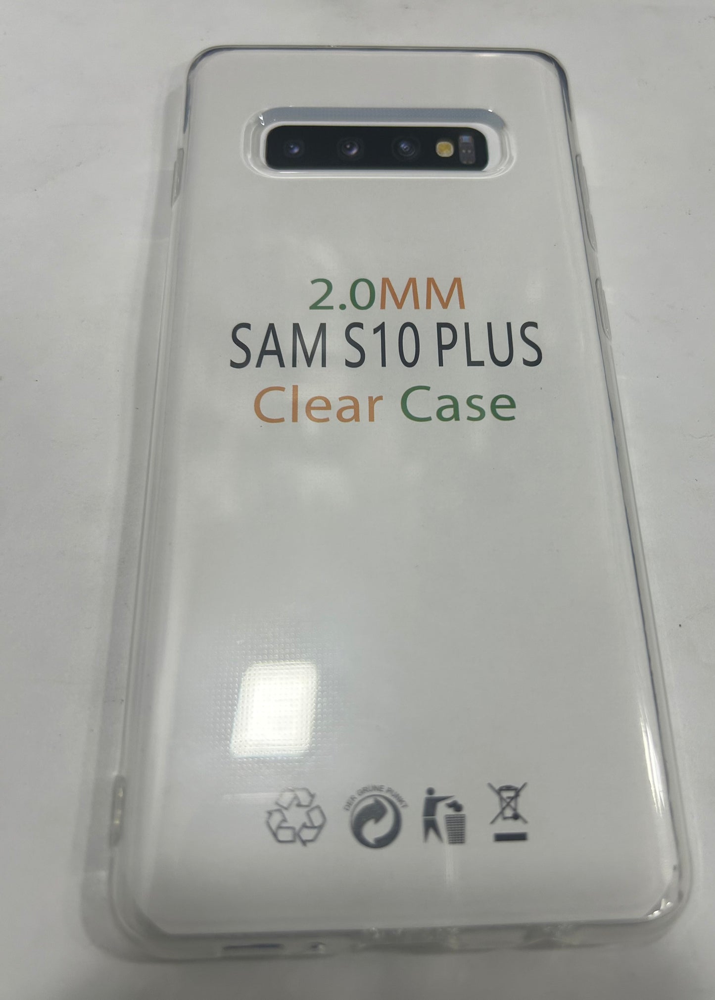 Silicone Clear Transparent Case for Samsung Galaxy S10 Plus