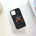 Protective Apple iPhone Back Cover - Polo Jockey Series 3D Silicon Embossed Design for iPhone series - Style 4