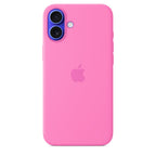 Protective Apple iPhone Back Cover - Logo Silicon Case for iPhone 16 Plus (Peony) - Style 2