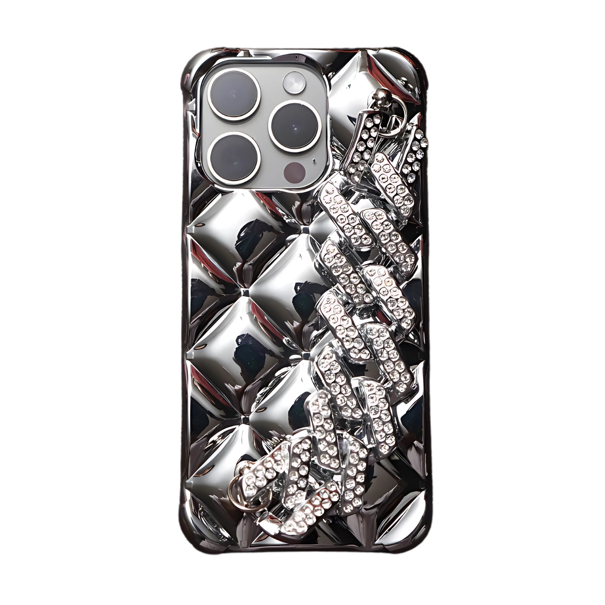 Diamond District: Glacial Silver Mobile Case by CoverMeUp - Style 3
