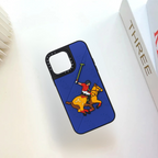 Protective Apple iPhone Back Cover - Polo Jockey Series 3D Silicon Embossed Design for iPhone series - Style 6