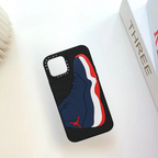 Protective Apple iPhone Back Cover - 3D Silicon Embossed Famous Shoes Logo Design for iPhone series - Style 2