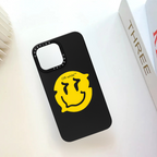 Protective Apple iPhone Back Cover - Smiley Face 3D Silicon Embossed  Logo Design for iPhone series - Style 2