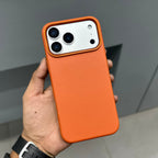 ICON CLASSIC LEATHER MAGSAFE CASE - ORANGE ( No. 2866 ) Mobile Case by CoverMeUp - Style 4