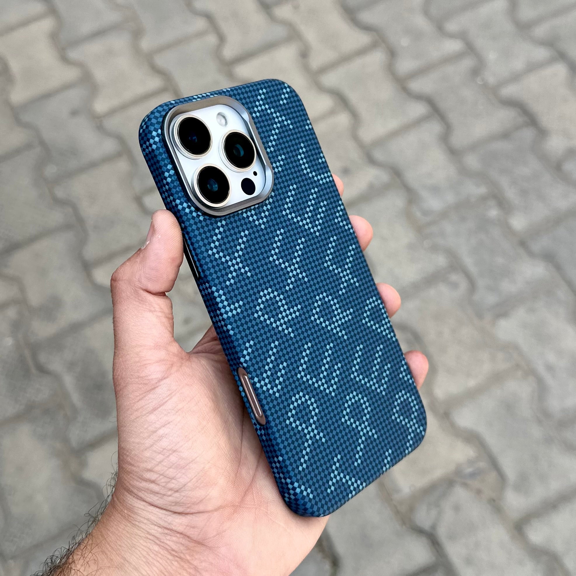 Byhum Case With Magsafe-Blue ( No. 1493 ) Mobile Case by CoverMeUp - Style 2