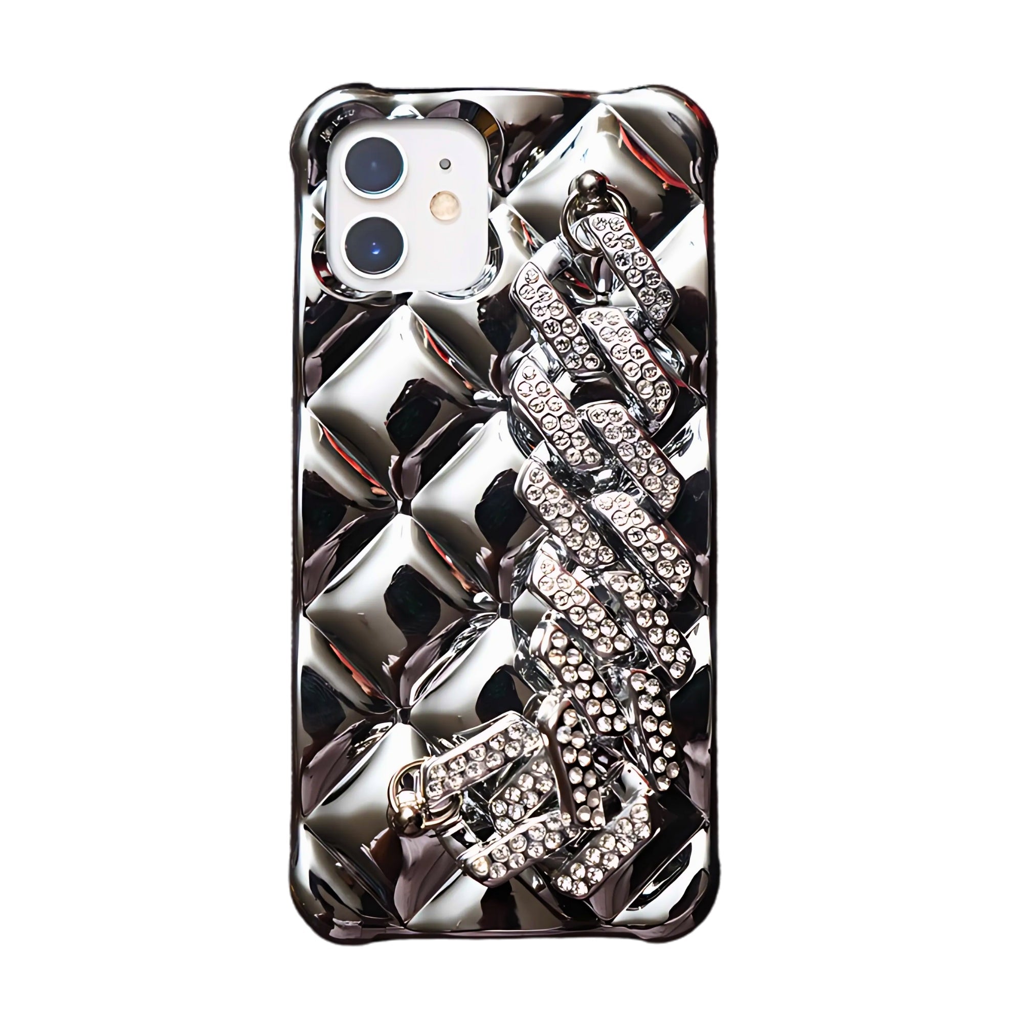 Diamond District: Glacial Silver Mobile Case by CoverMeUp - Style 4