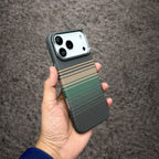 Luxo Carbon Green Lines Texture Case
