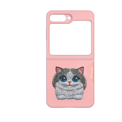 Cute Embroidered Cat Flip 5 Phone Case – Protective & Stylish Design