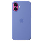Protective Apple iPhone Back Cover - Logo Silicon Case for iPhone 16 (Periwinkle) - Style 3