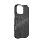 Protective Apple iPhone Back Cover - TOTU Matte Finish Carbon Fibre Case for iPhone 16 Pro (Natural Titanium)