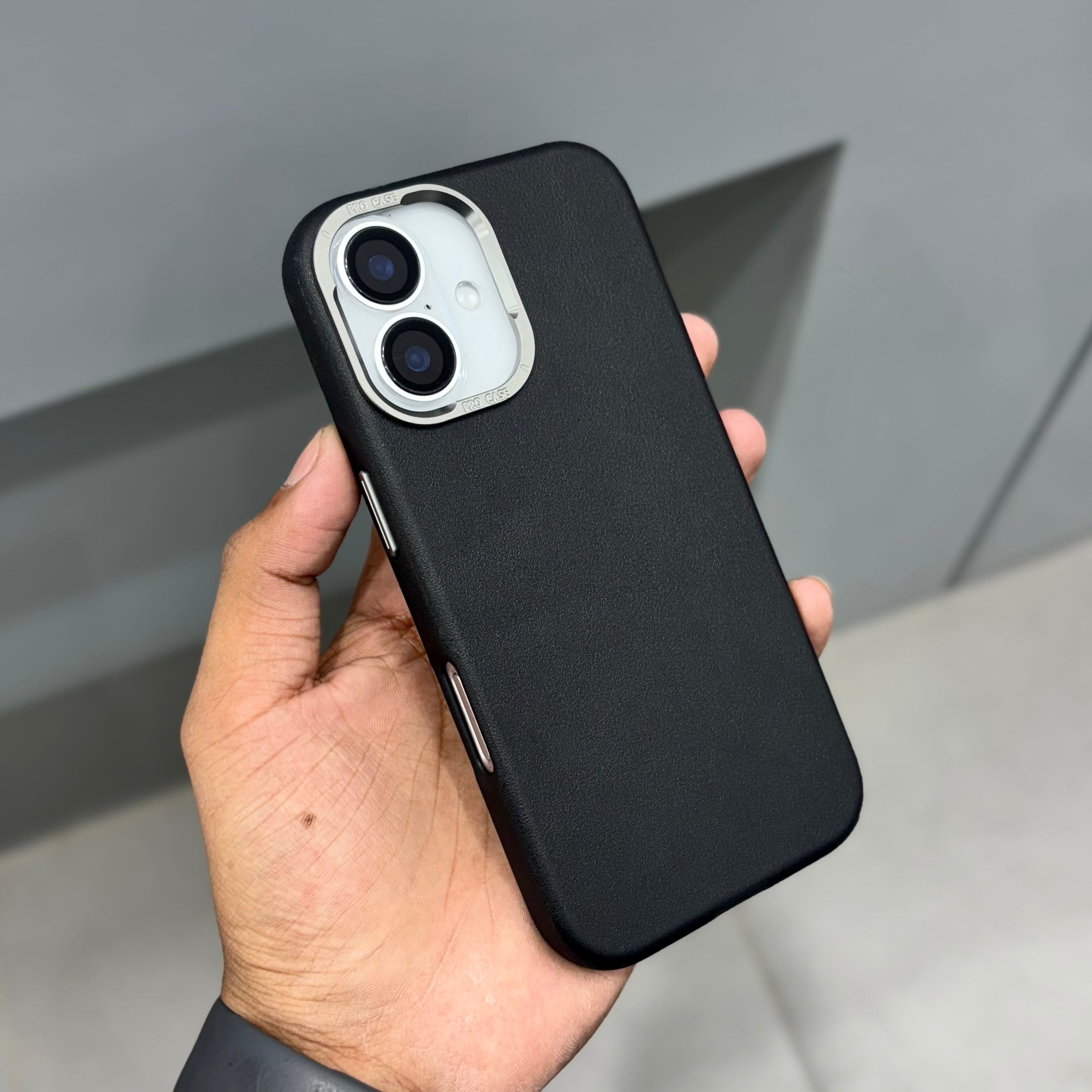Dulero Leather Metal Ring Case-Black ( No. 2125 ) Mobile Case by CoverMeUp - Style 2