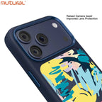 3D Silicon Designer iPhone Case for iPhone 17 Pro Max (Navy Blue)