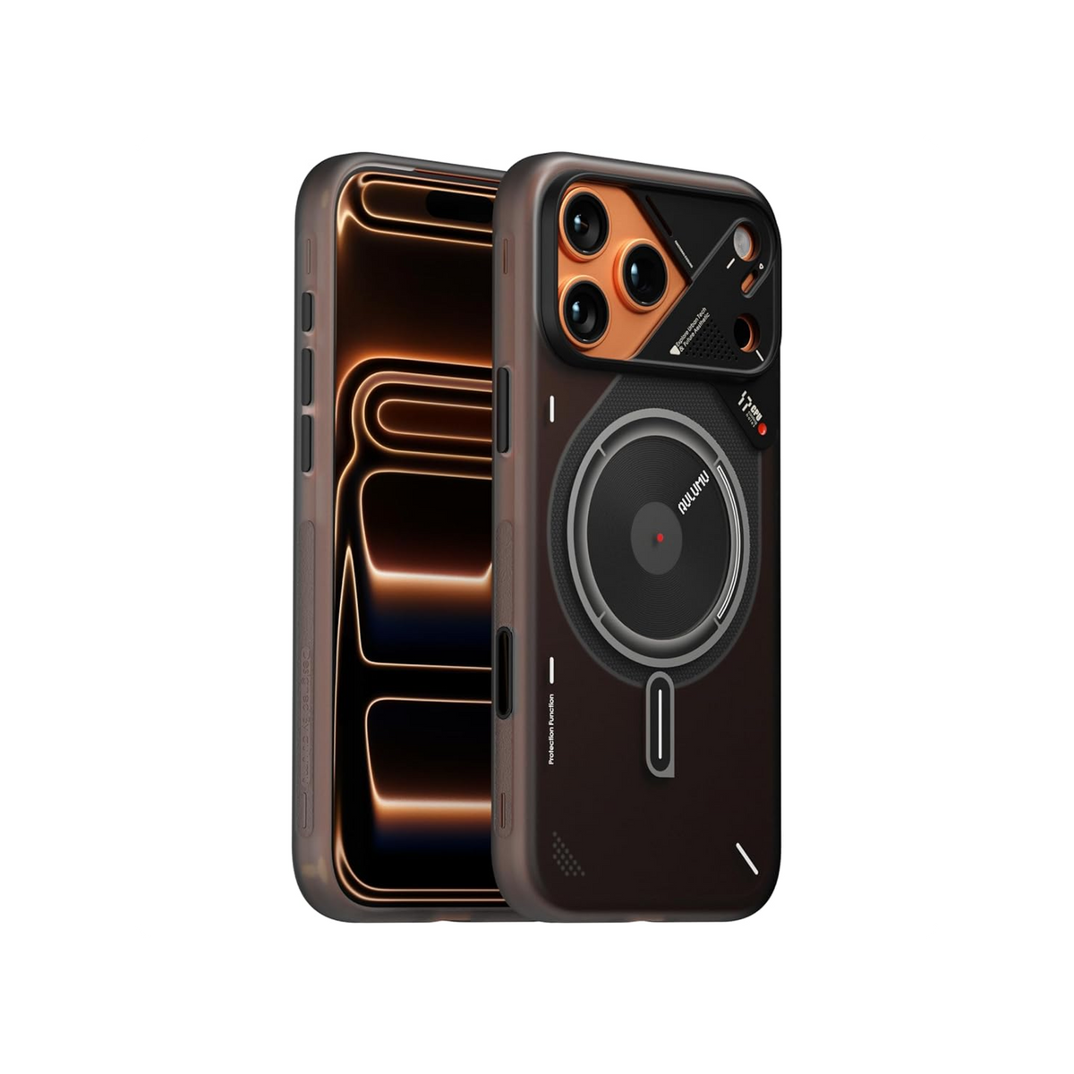 Aulumu A17 Frosted Case for iPhone 17 Pro | Subtle Glow-in-the-Dark | MagSafe
