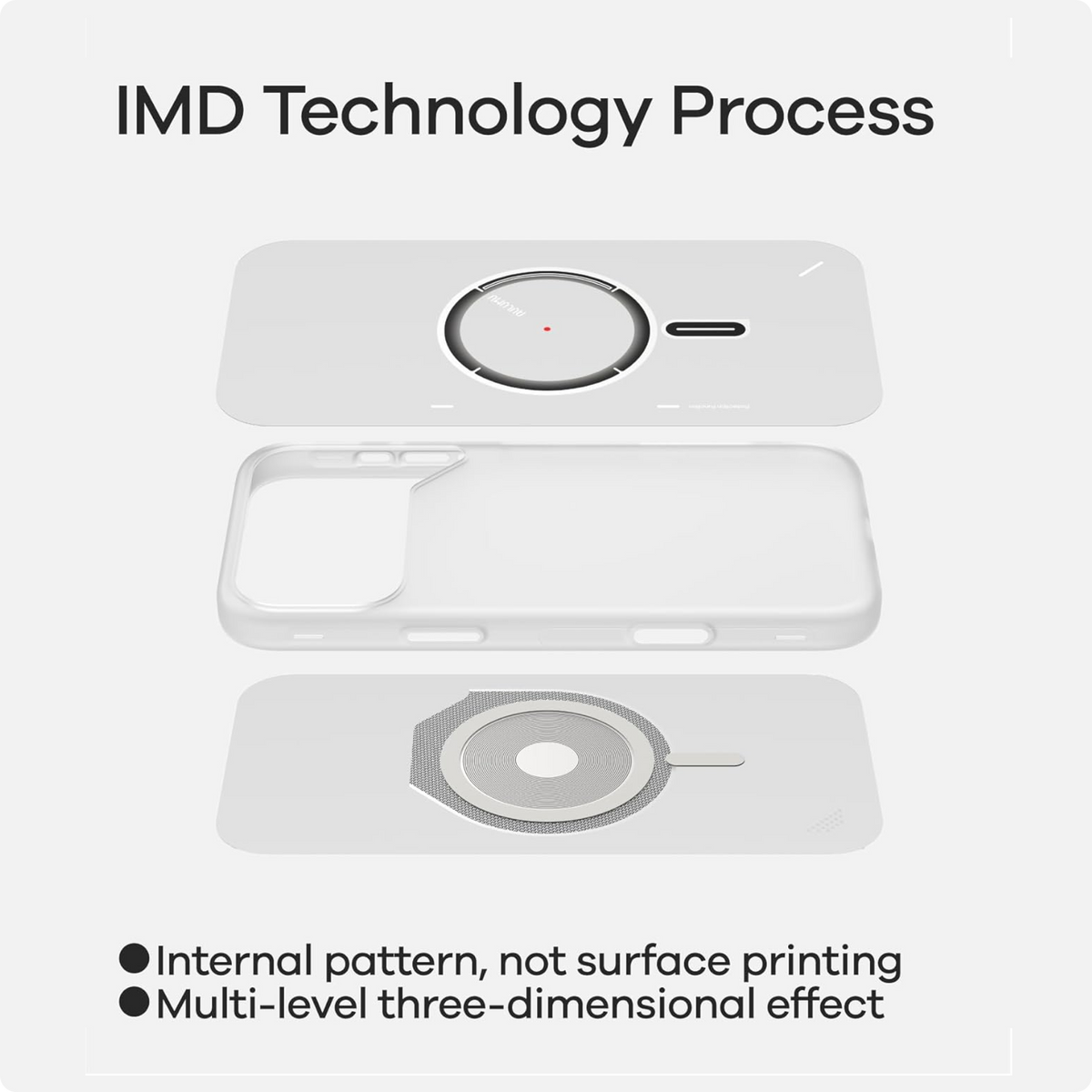 Aulumu A17 Frosted Case for iPhone 17 Pro | Subtle Glow-in-the-Dark | MagSafe