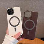 Protective Apple iPhone Back Cover - Serpente Leather MagSafe iPhone Case - Style 7