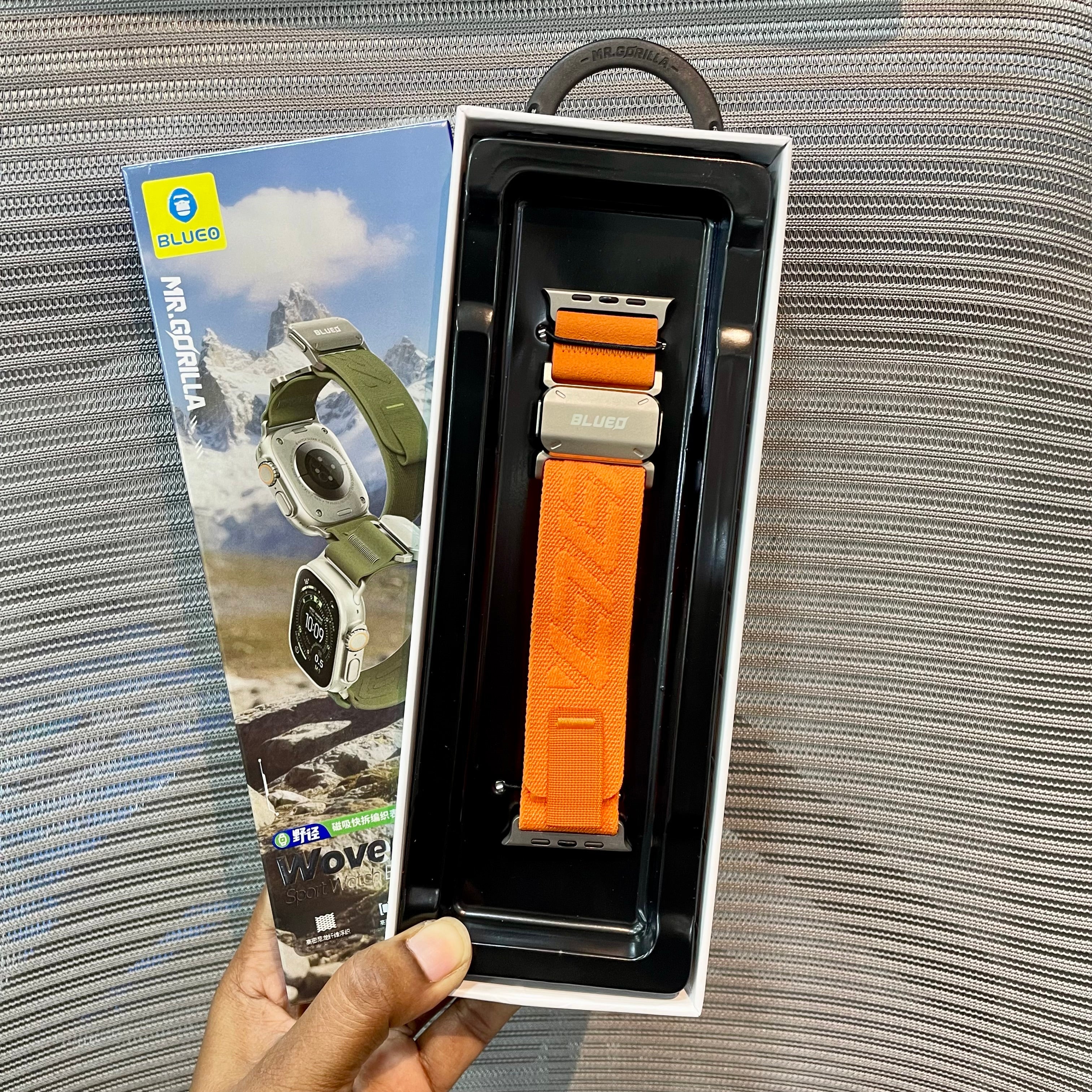 Woven Nylon Lock Watch Band