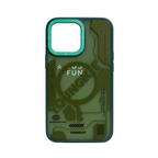 Protective Apple iPhone Back Cover - Futuristic Circuit Magsafe Cover for iPhone. - Style 4