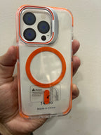 Protective Apple iPhone Back Cover - Dual Color iPhone Protective Case with Built-in Stash Stand Phone Case - Style 3