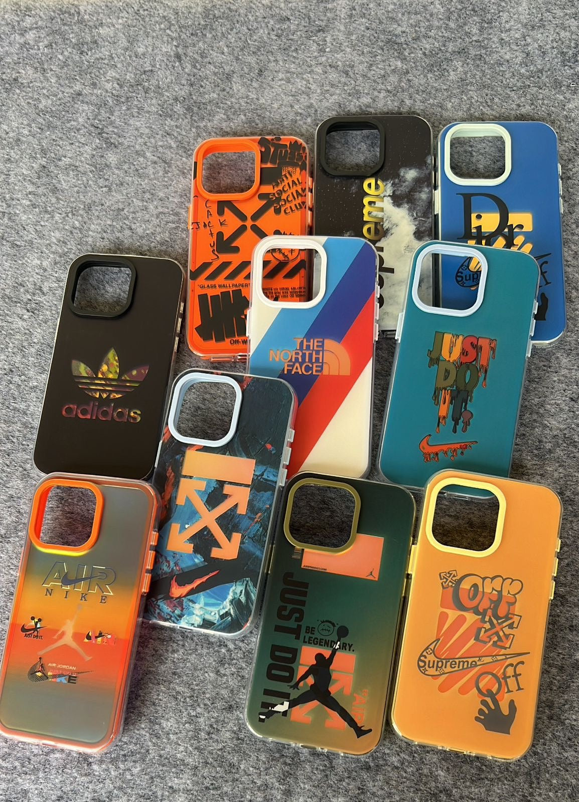 2 in 1 High Print Fashion Logo Case for iPhone