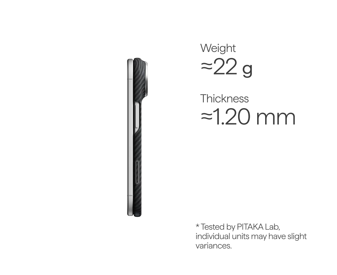 Pitaka Edge Carbon Case for iPhone Duo