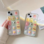Cute 3D Colorful Cartoon Transparent Case for Samsung Mobile Case by CoverMeUp - Style 3