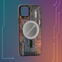 Futuristic Circuit Magnetic and anti-Impact Case compatible with iPhone