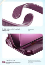 Rock Crystal Classic Rotating Series Case For iPhone 17 Pro Max /18 Pro Max (Dark Cherry) (Code:4976)