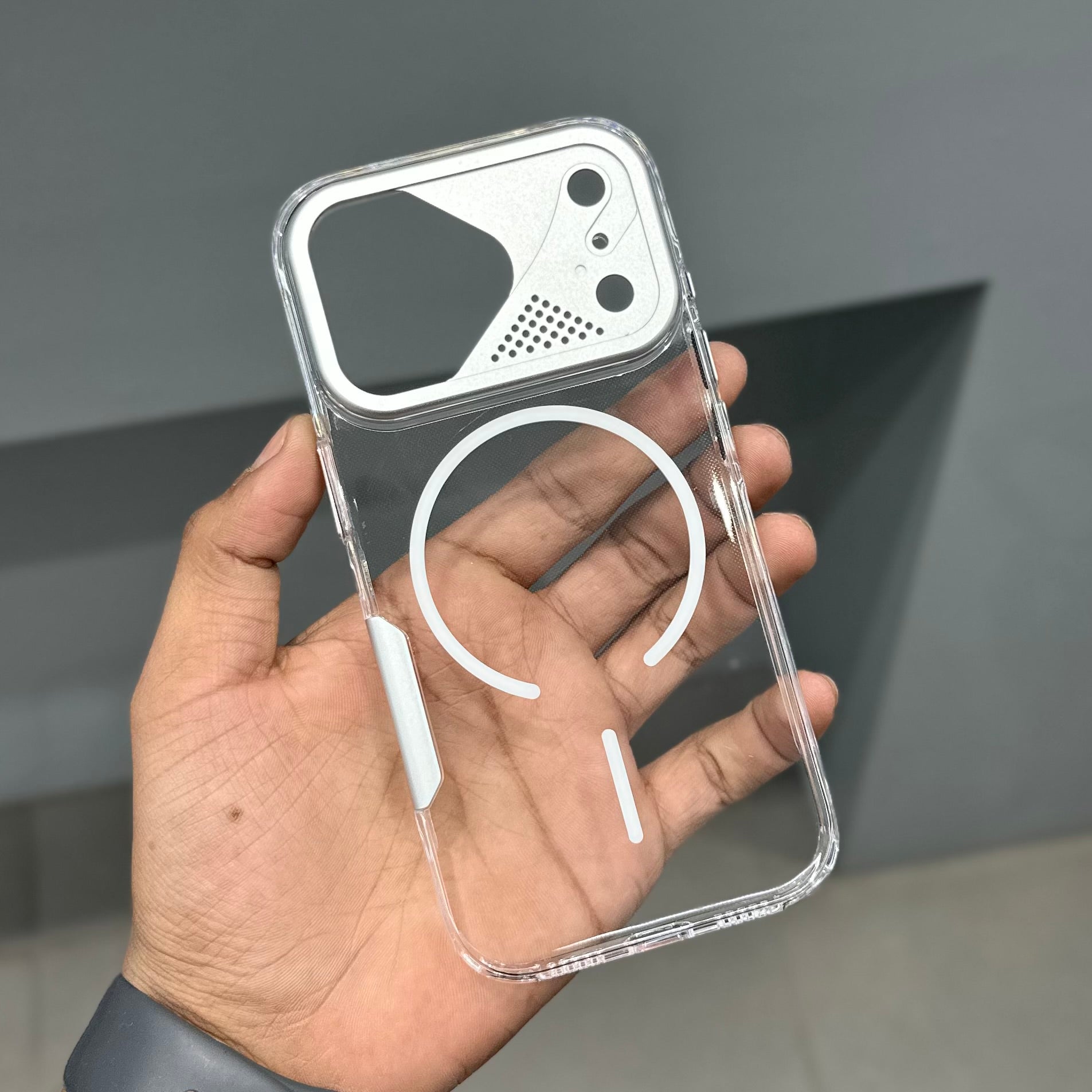 QUANTUM CLEAR PRO CASE - SILVER ( No. 3103 ) Mobile Case by CoverMeUp - Style 3