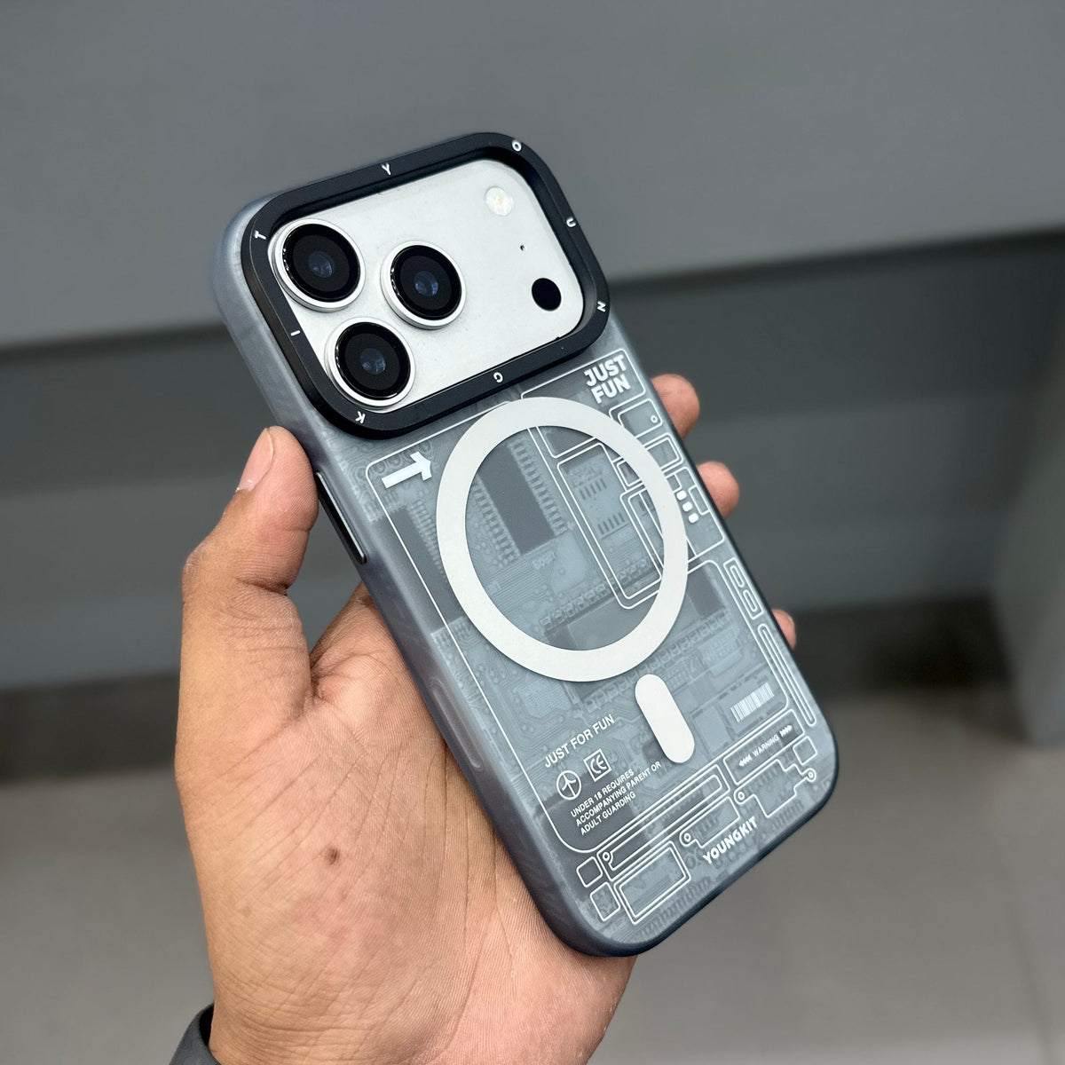 YOUNGKIT CYBER SERIES CASE - GREY ( No. 4024 )