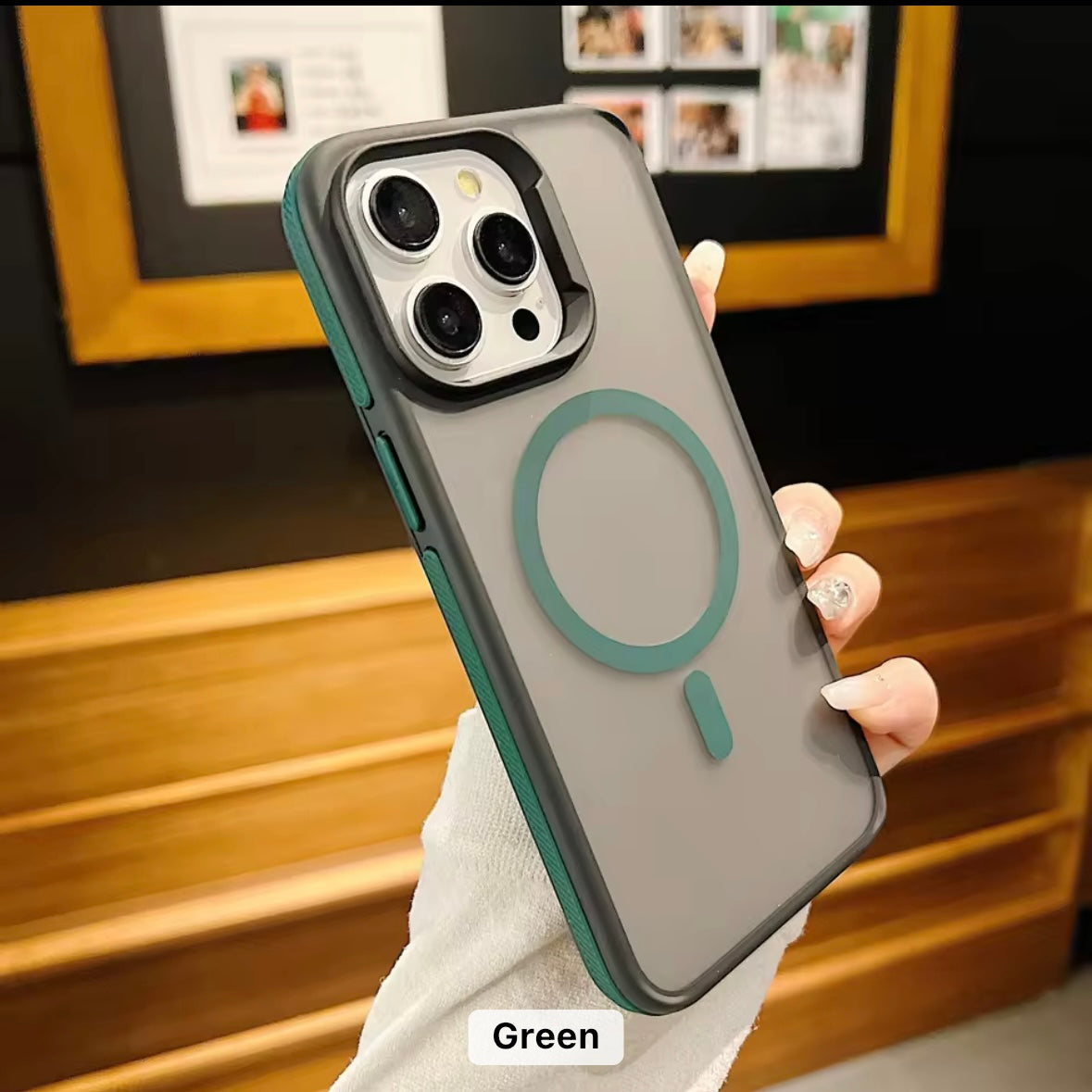 Protective Apple iPhone Back Cover - TintEdge Matte MagSafe iPhone 16 Series Case - Style 10
